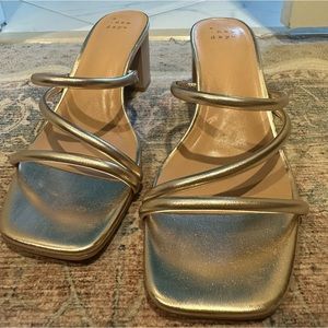 Gold heels